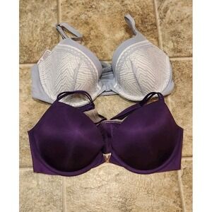 Victoria Secret 32D Bras, Two Bras, Underwire, Racerback, Preowned‎